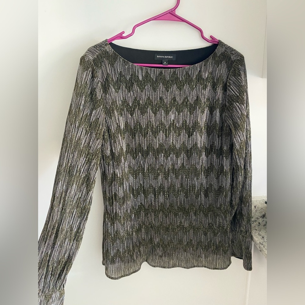 Banana Republic shimmer blouse